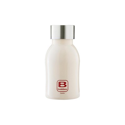 B Bottles Twin - Cream - 250 ml - Double wall thermal bottle in 18/10 stainless steel